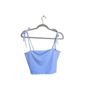 Susana Monaco‎ $98 Tie Top Tank In Sugar White Size Large NWT